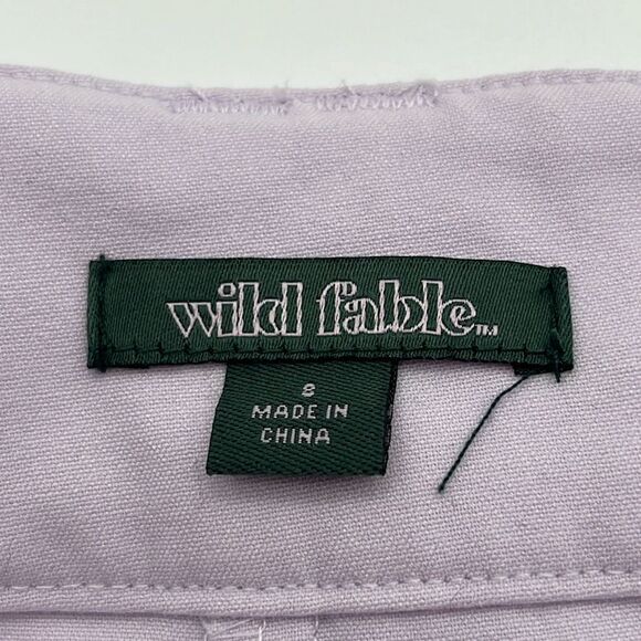 NWT WILD FABLE Dress Pants Womens Size 8 Light Violet Pleated High-Rise Wide Leg - Picture 4 of 16